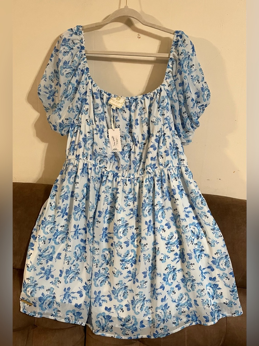 New With Tags Simply Southern Floral Mini Dress Size XL